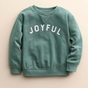 NEW JOYFUL Christmas Sweatshirt by Little Co. LC Lauren Conrad SZ 3T